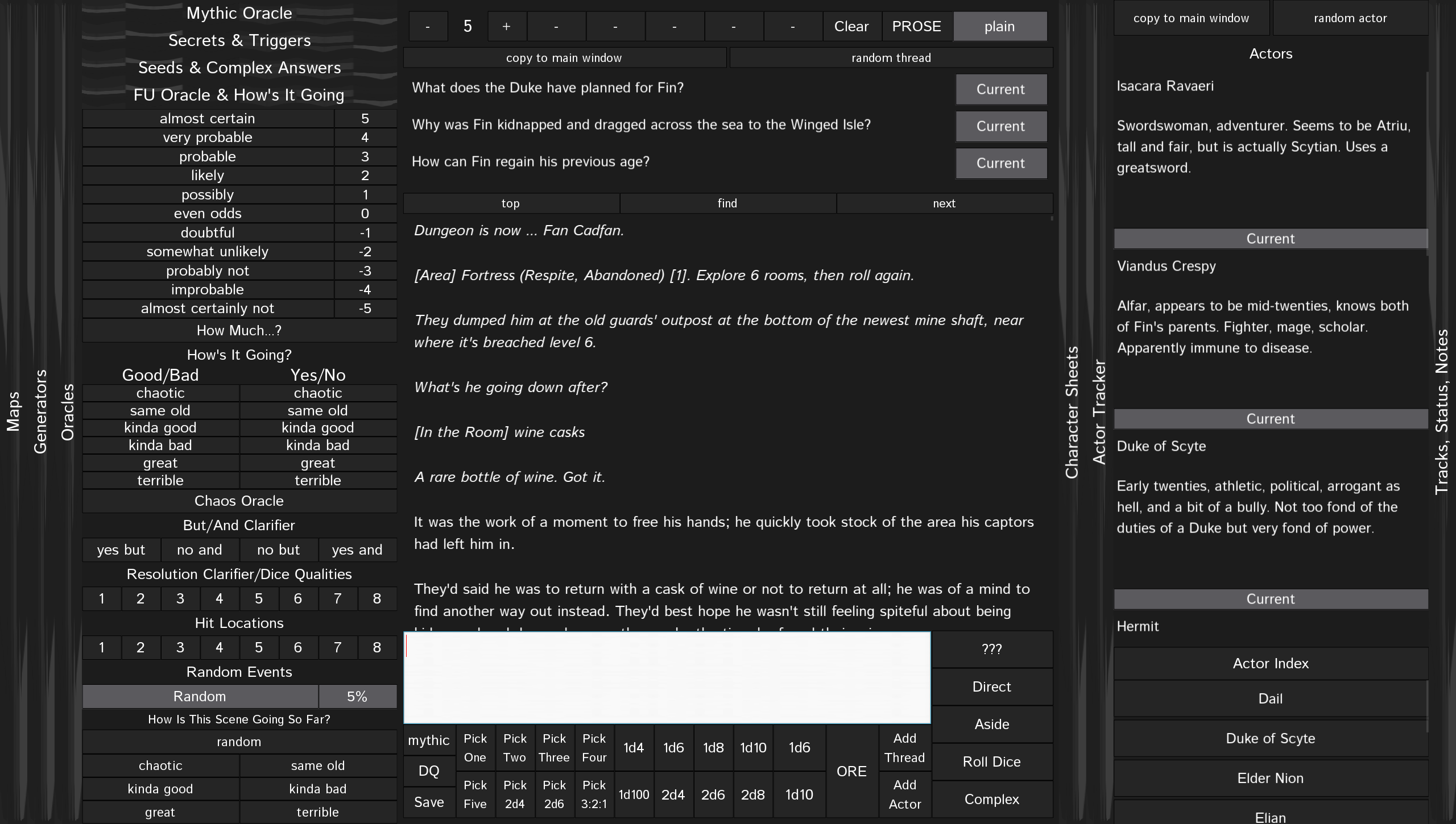dunscaith actor panel example